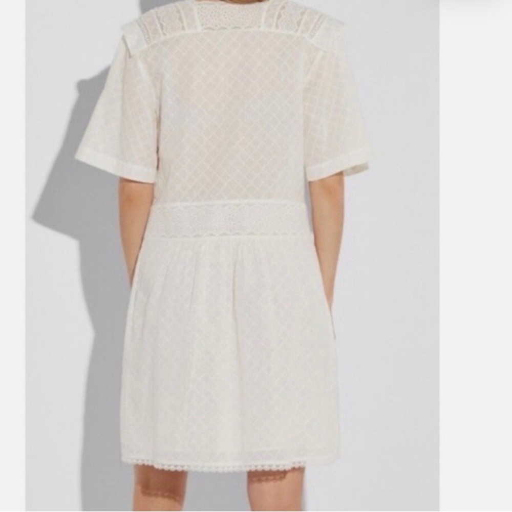 Coach Cream Lace Mini Dress - Picture 5 of 5